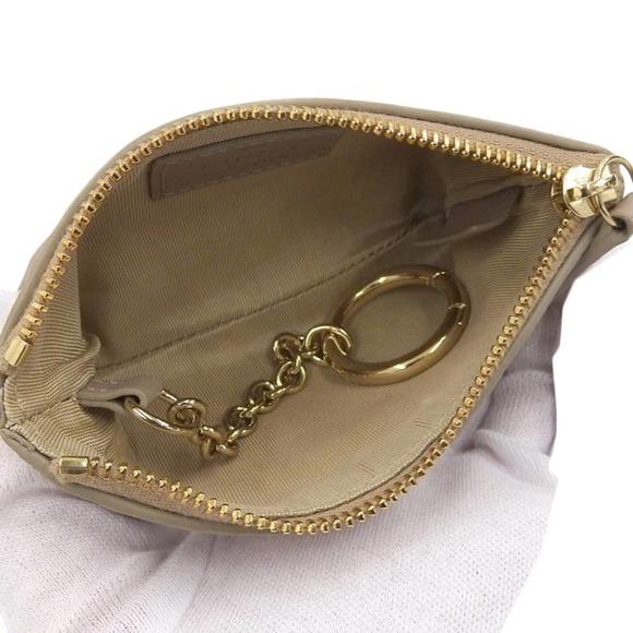 Gucci GG Emblem Key Case 815891 2184 Leather Beige - Picture 3 of 8